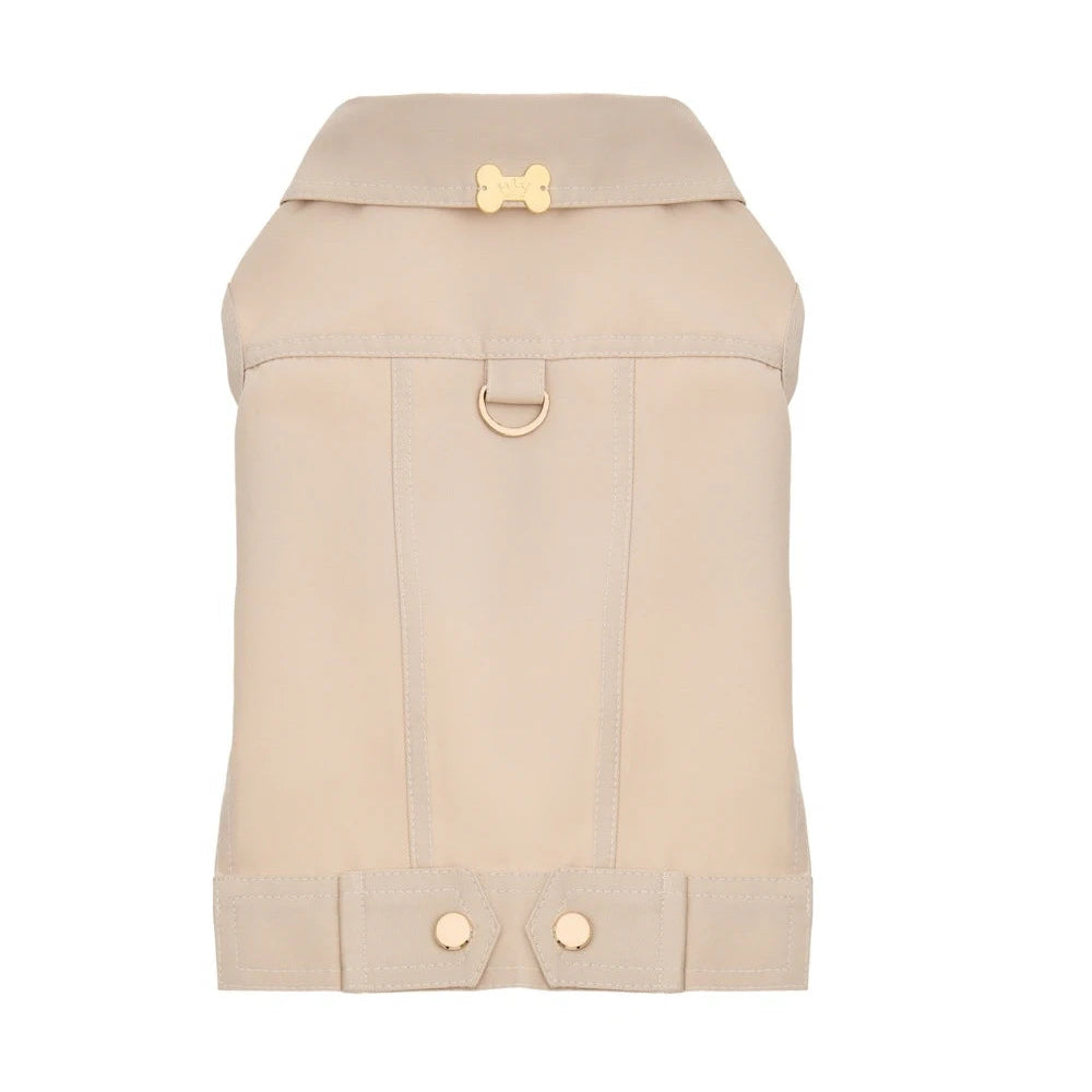 Maltipoo World Cotton Snap-Button Vest «Rest Weather Edition», Dune