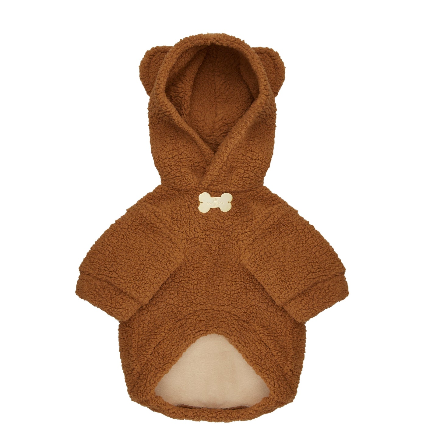 Maltipoo World Teddy Hoodie, Brown