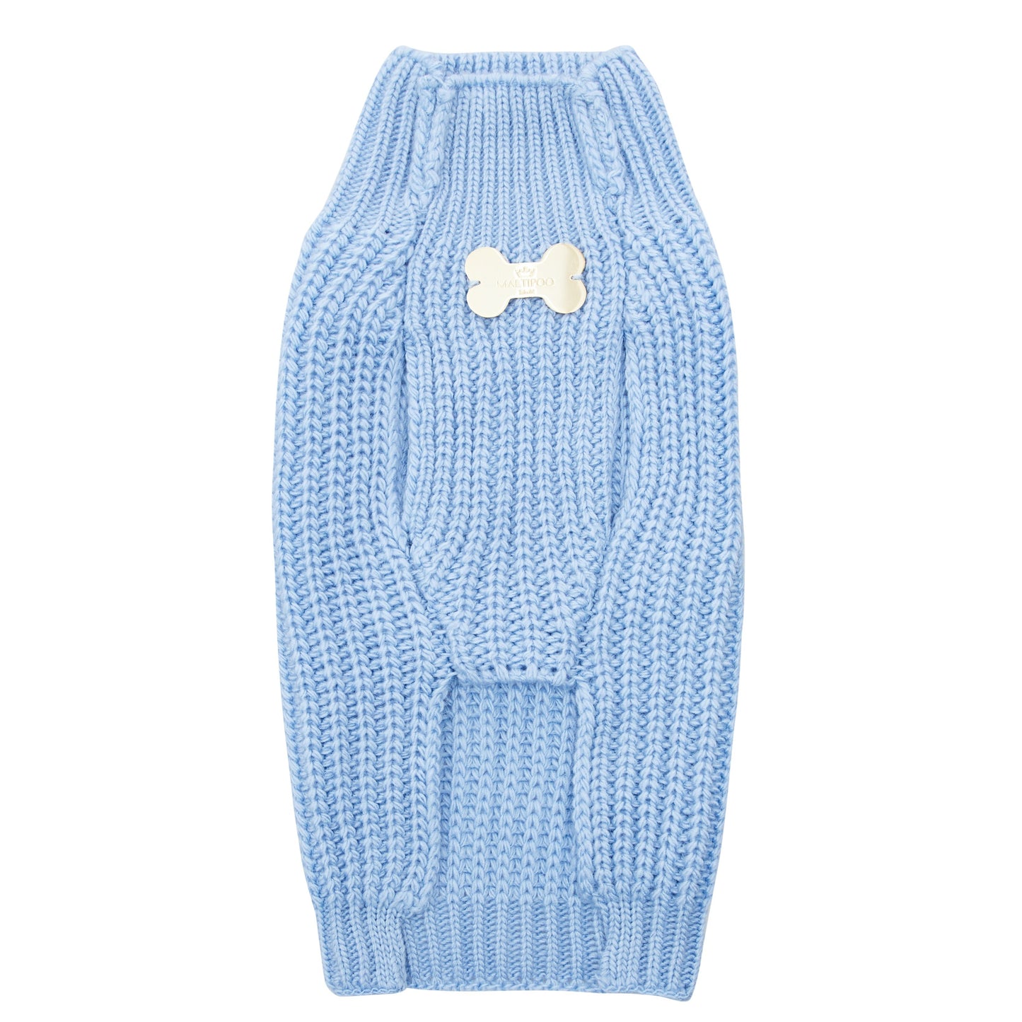 Maltipoo World Sweater Trio, Light Blue