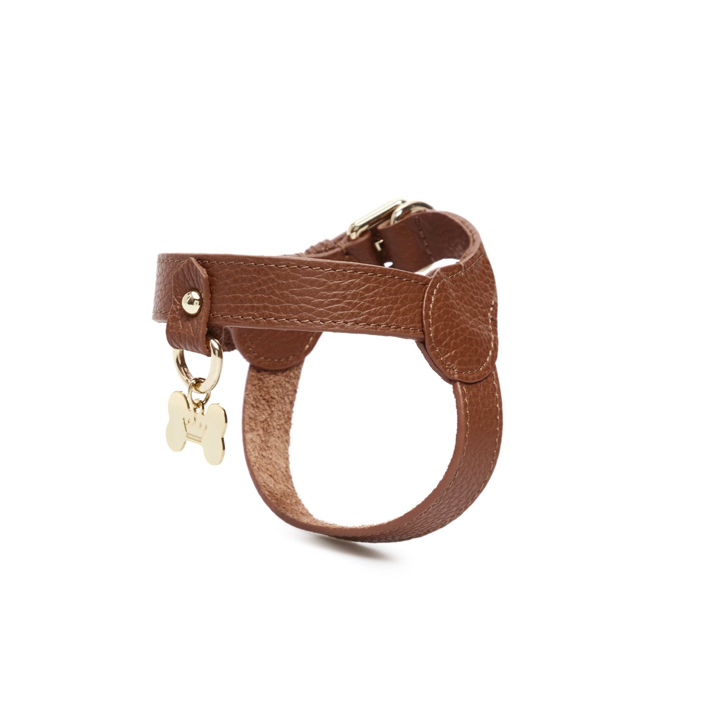 Maltipoo World Classic Leather Harness, Brown