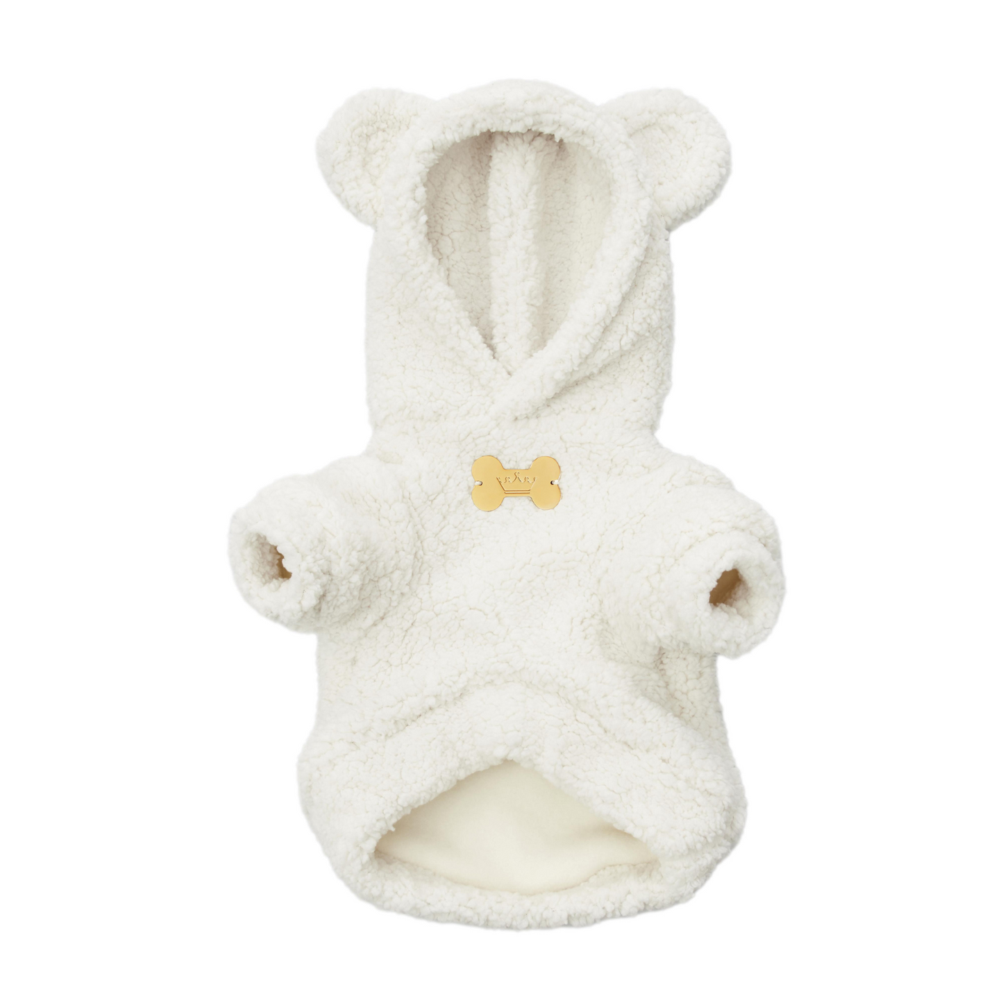 Maltipoo World Teddy Hoodie, White