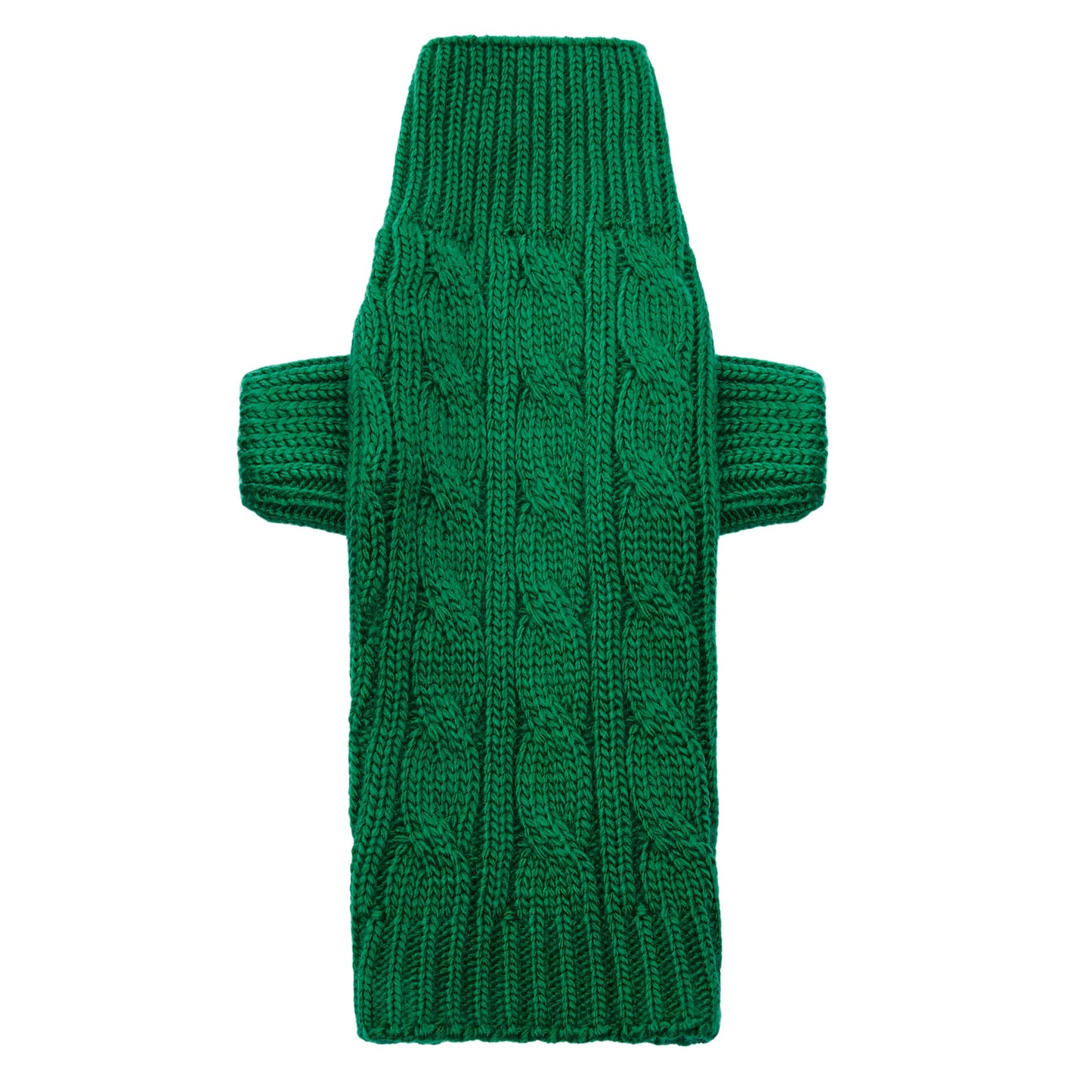 Maltipoo World Pigtail Sweater, Green