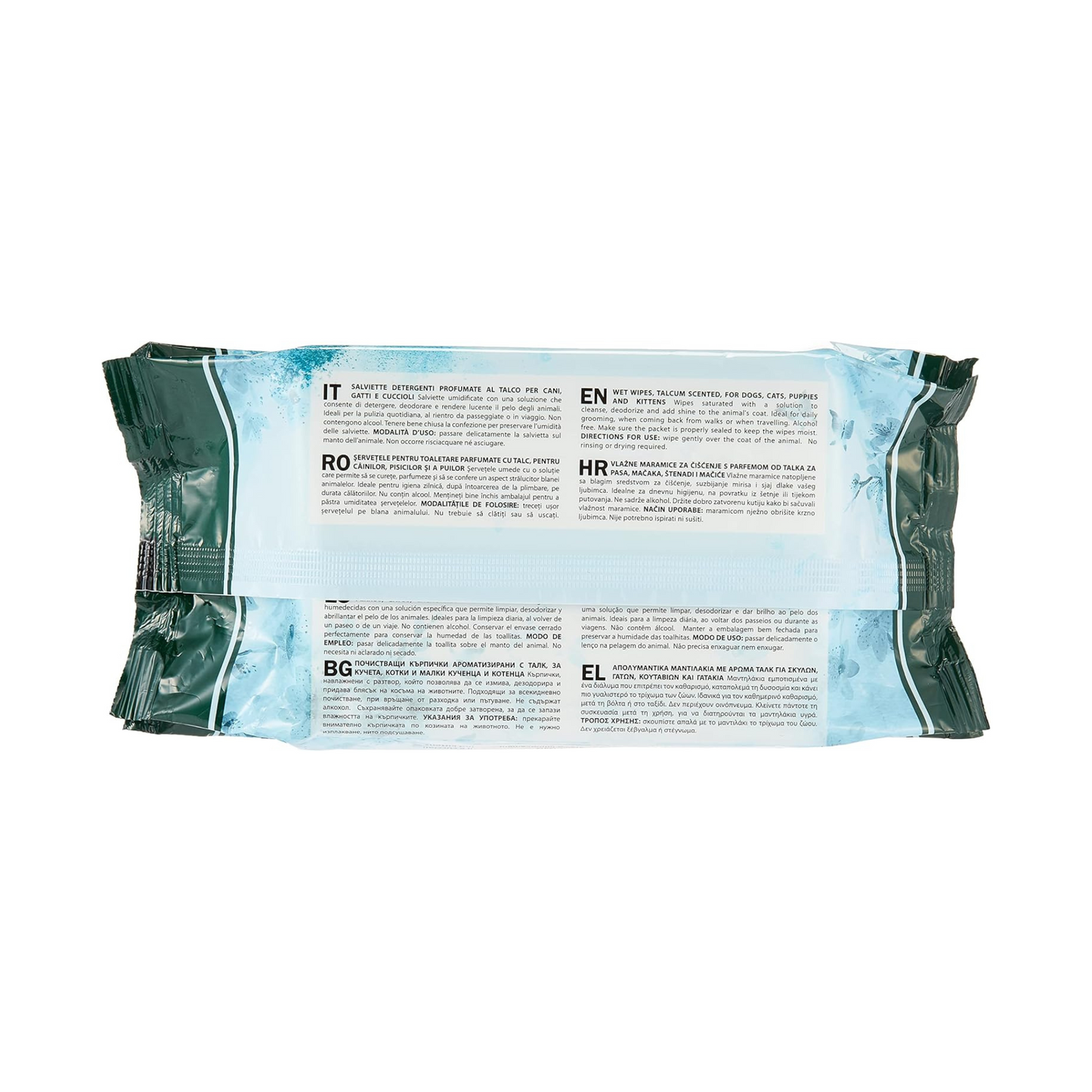 Padovan Pet Wipes Talc, 40 wipes