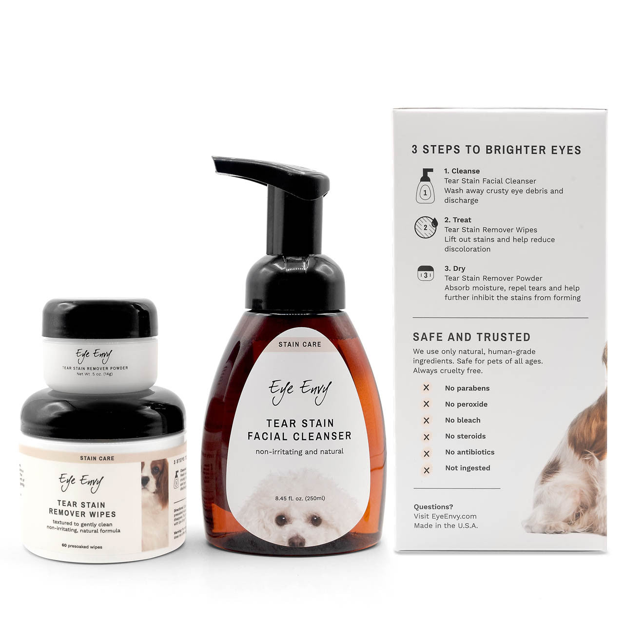 Eye Envy 3-Step Tear Stain Remover Kit