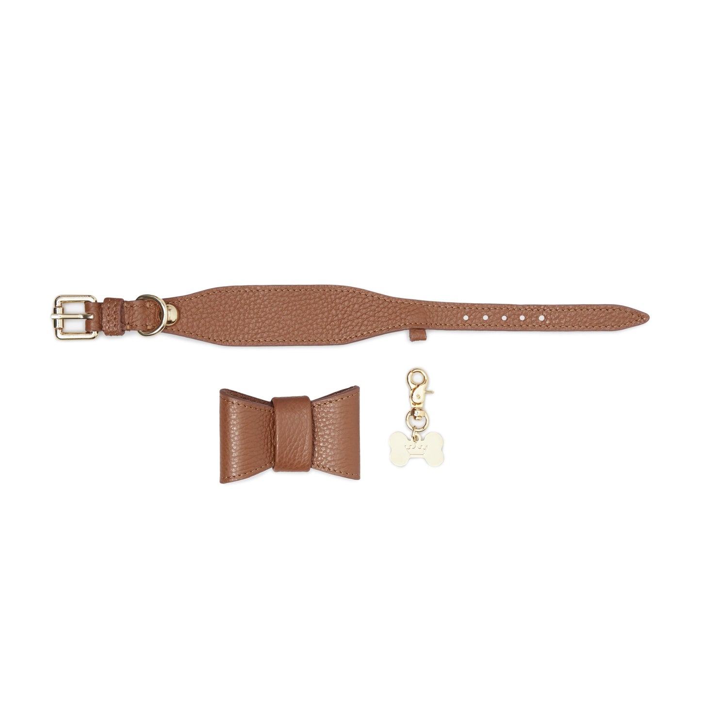 Maltipoo World Bow Tie Collar, Brown