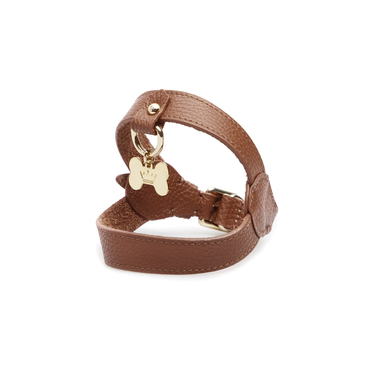 Maltipoo World Classic Leather Harness, Brown