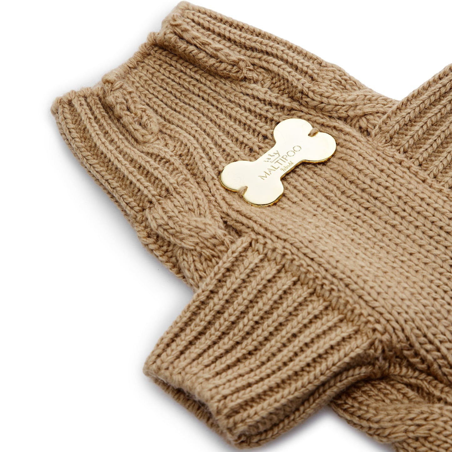 Maltipoo World Pigtail Sweater, Cacao