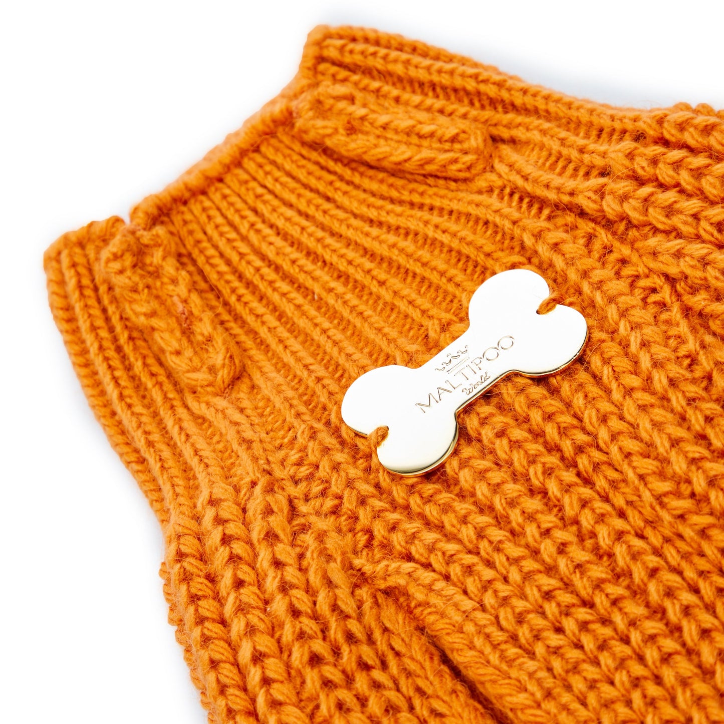 Maltipoo World Sweater Trio, Orange