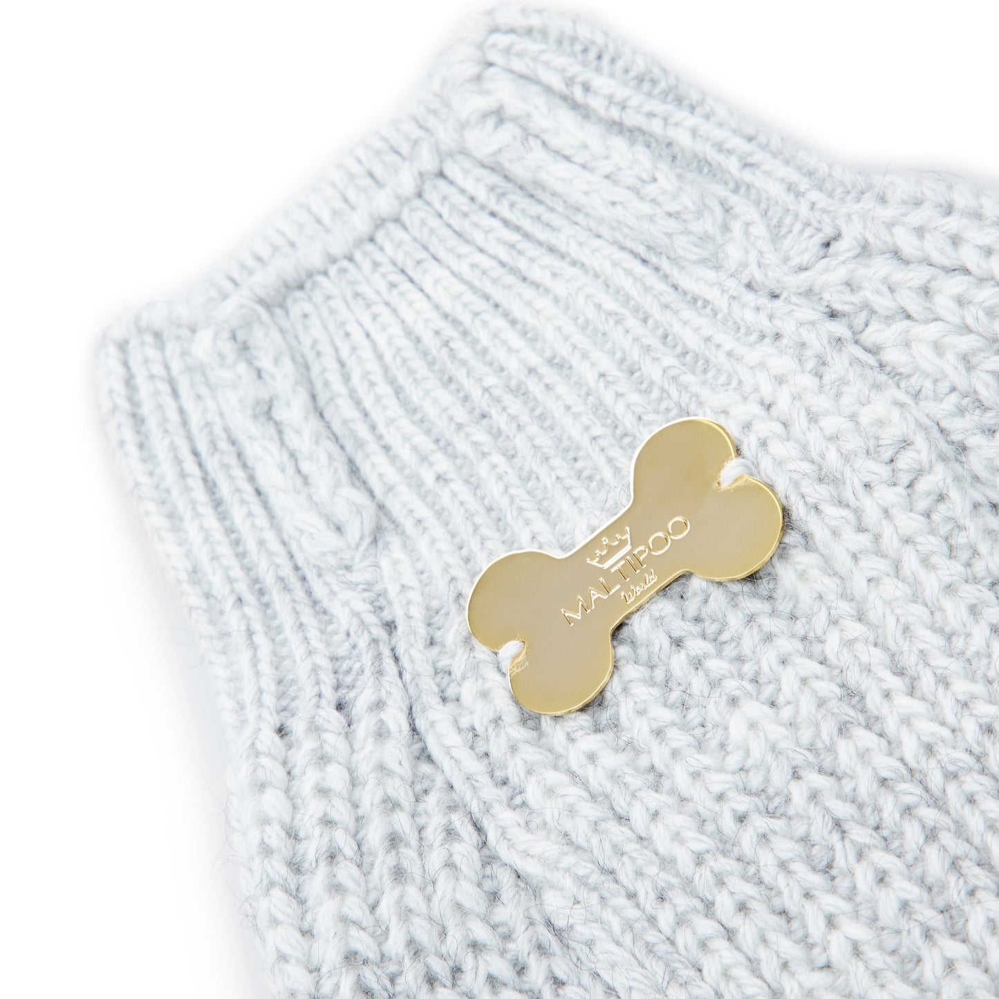 Maltipoo World Sweater Trio, Gray