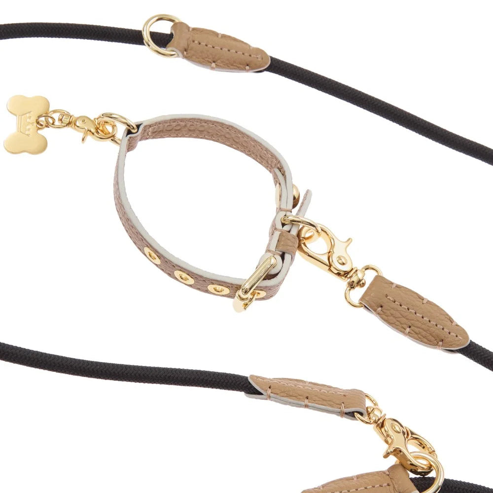 Maltipoo World Adjustable Easy Rope Leash, Beige