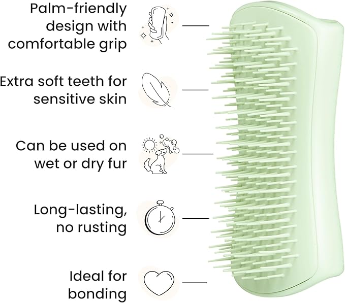 Tangle Teezer Pet Detangling Puppy Grooming Brush, Mint