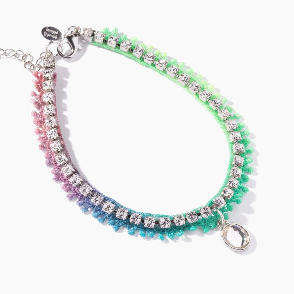 Pearl and Prince Birthstone Tennis Necklace – April Diamond (23 cm)