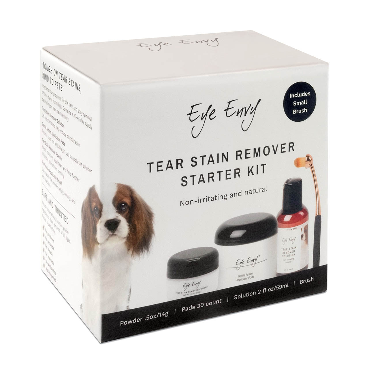 Eye Envy Dog Tear Stain Remover Starter Kit With Small Brush