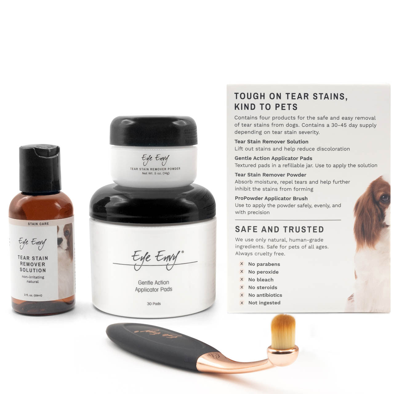 Eye Envy Dog Tear Stain Remover Starter Kit With Small Brush