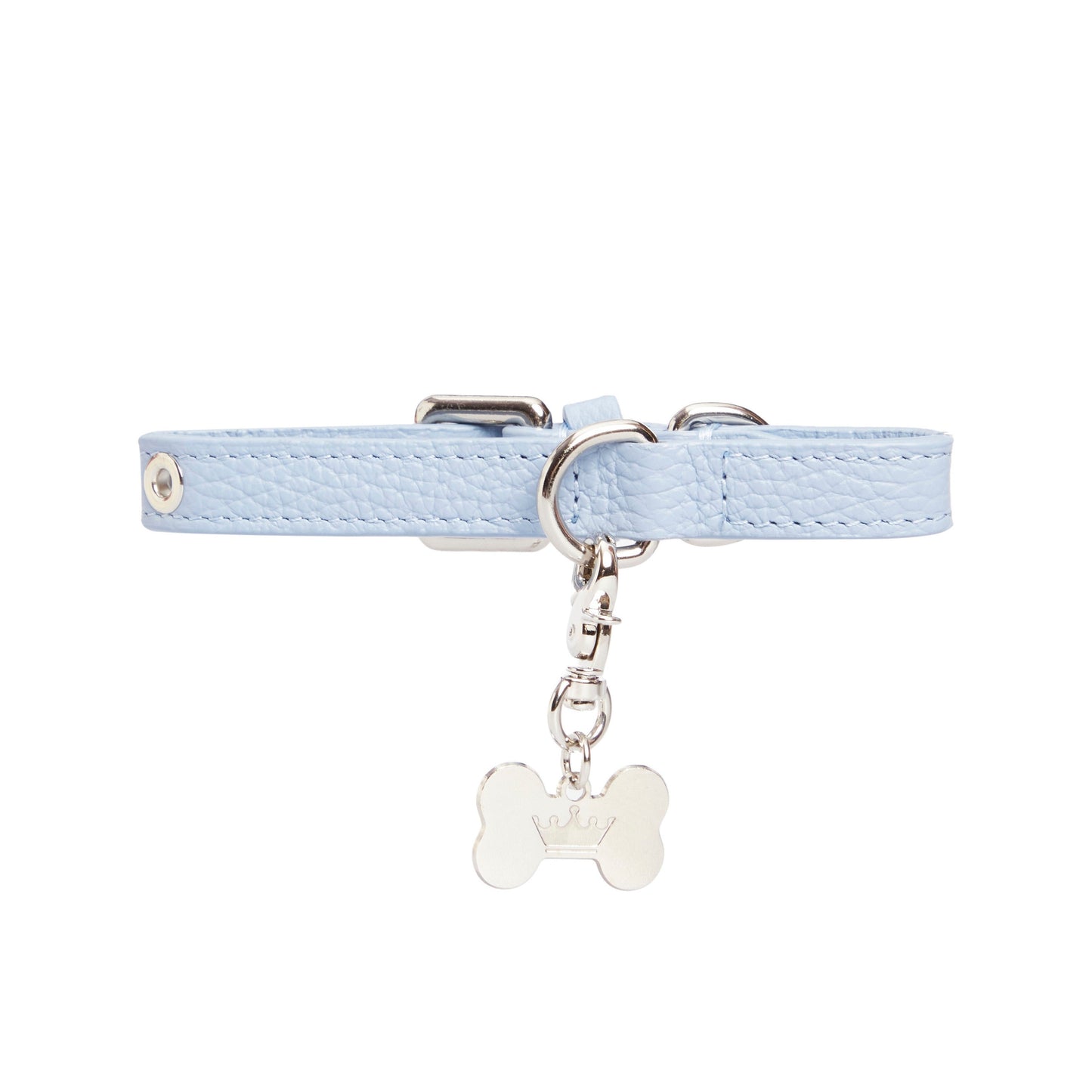 Maltipoo World Dot Collar, Light Blue