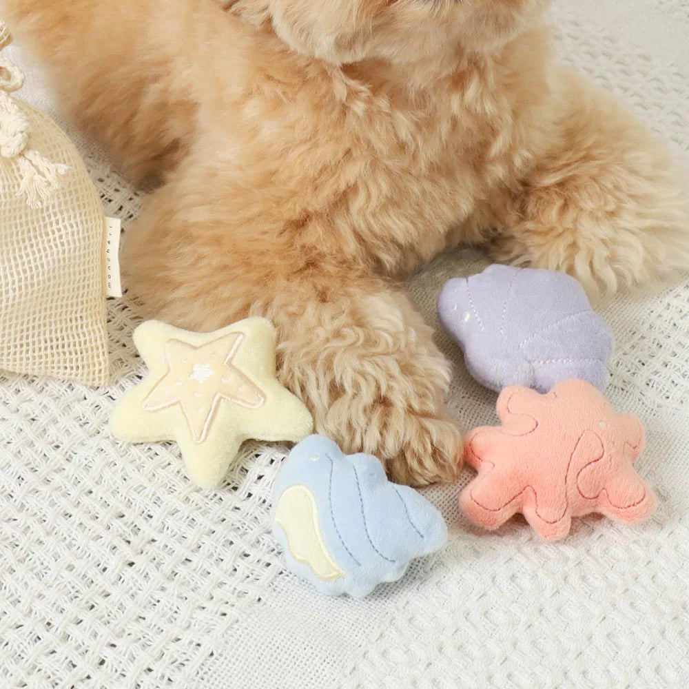 Moncheri Friends of Shells Nose Work Toys + Drawstring Bag