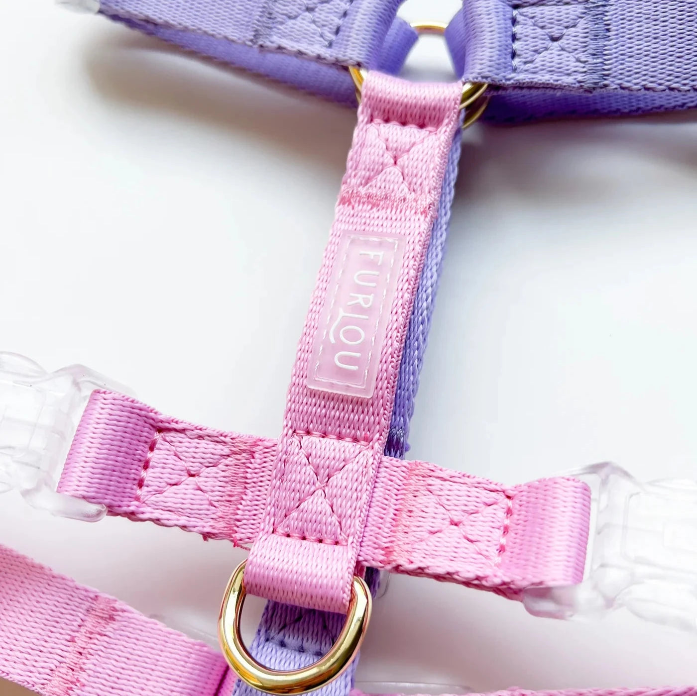 Furlou Dog Harness, Lavender and Pink