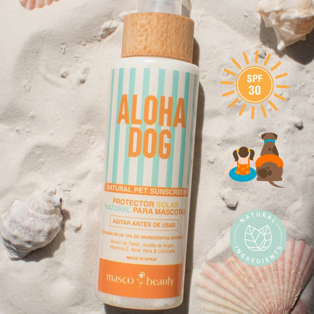 Masco Beauty SPF30 Aloha Dog Natural Sunscreen for Pets, 125 ml