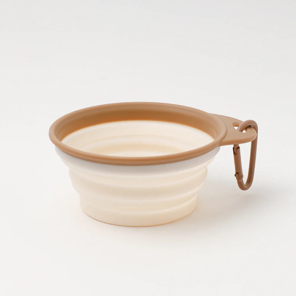 Moncheri Foldable Bicolor Food Bowl with Hook
