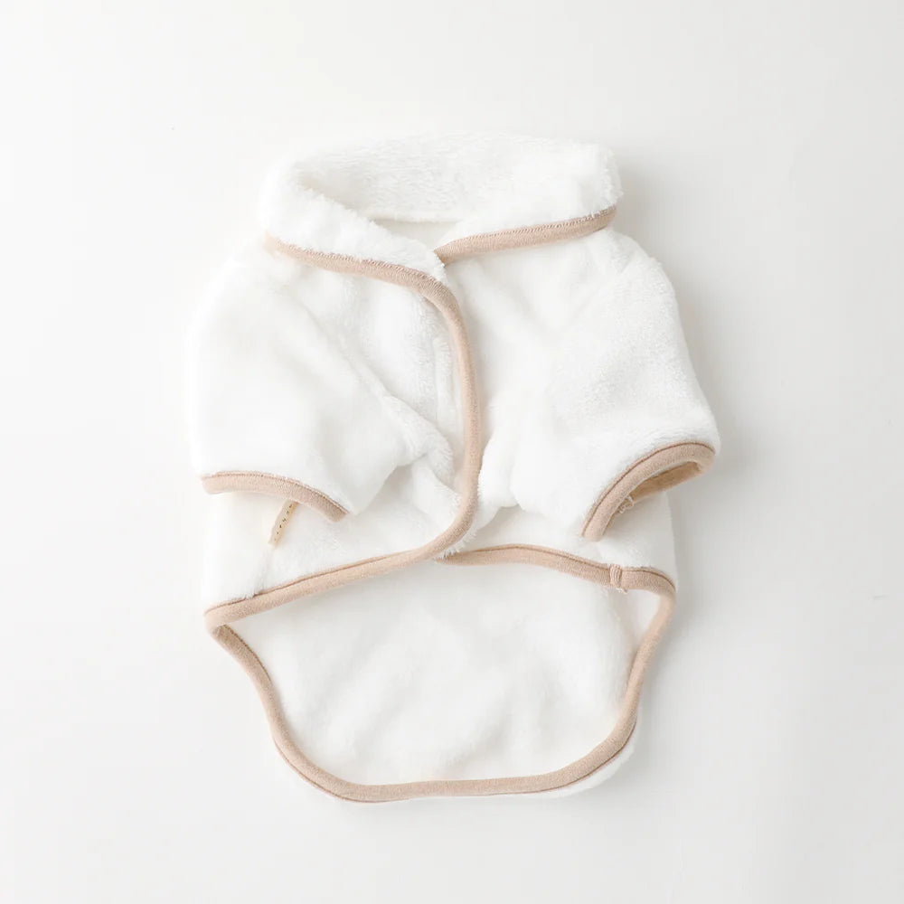 Moncheri Bathrobe + Eye Mask Set, White