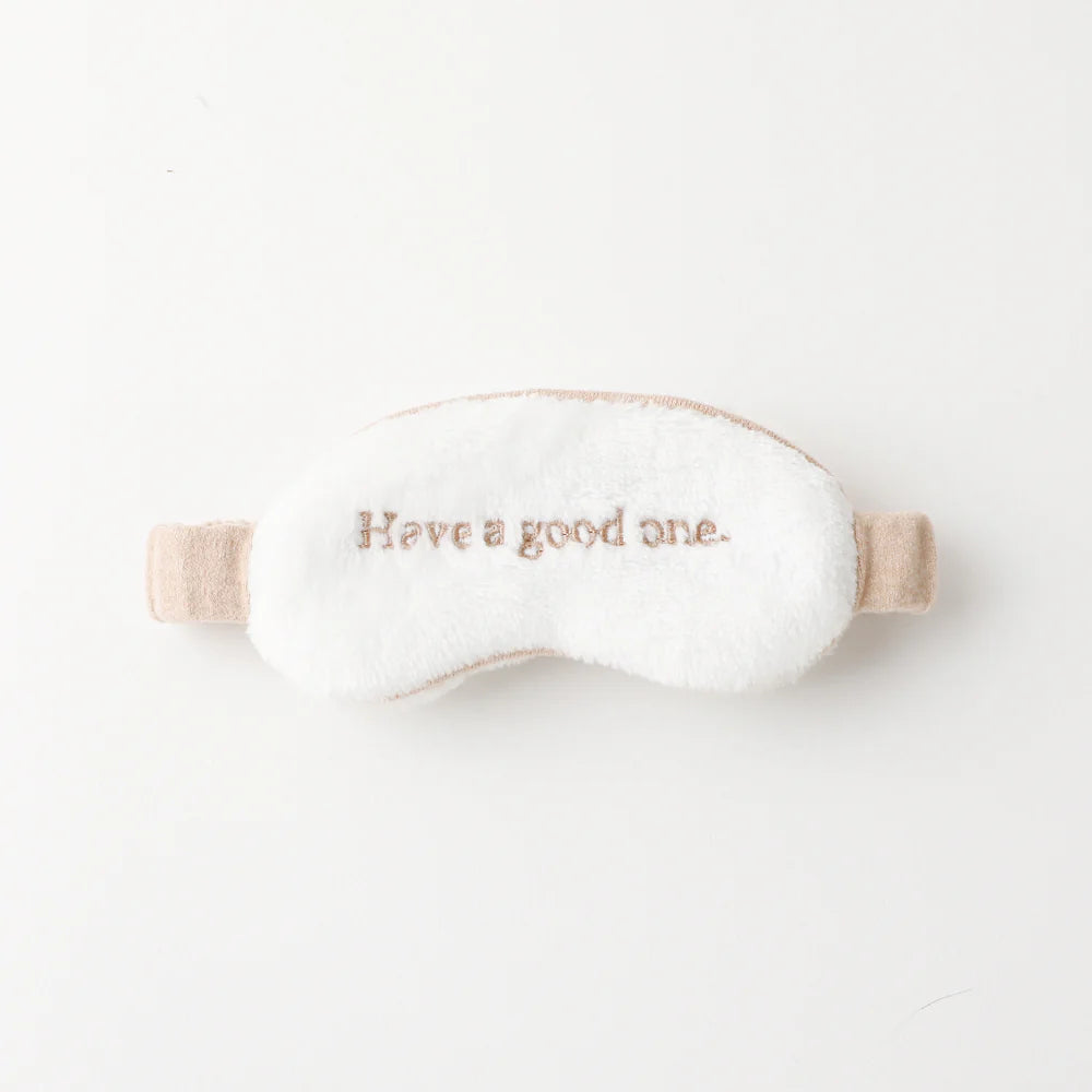Moncheri Bathrobe + Eye Mask Set, White