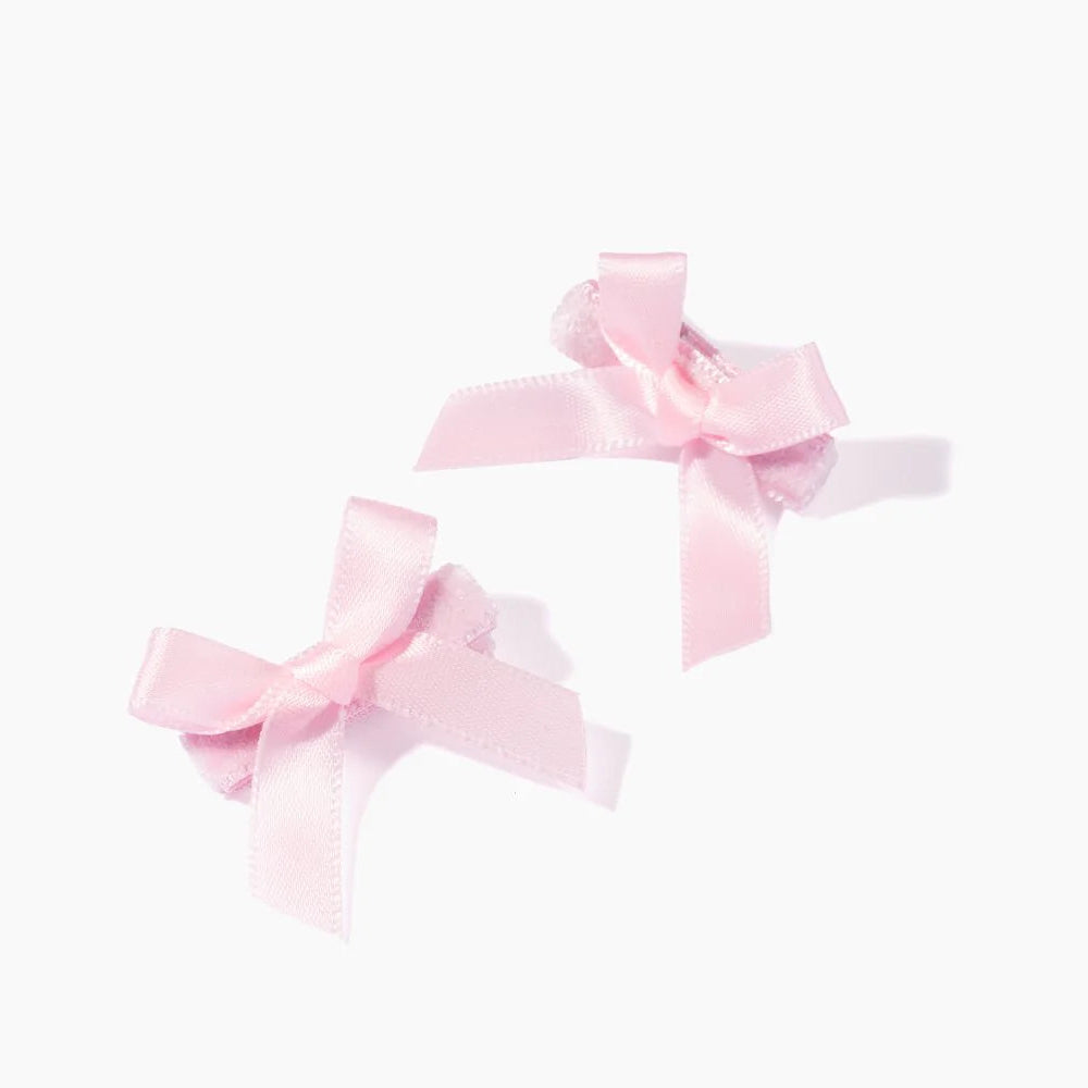 Pearl and Prince Pink Bow Mane Clips, Set of 2