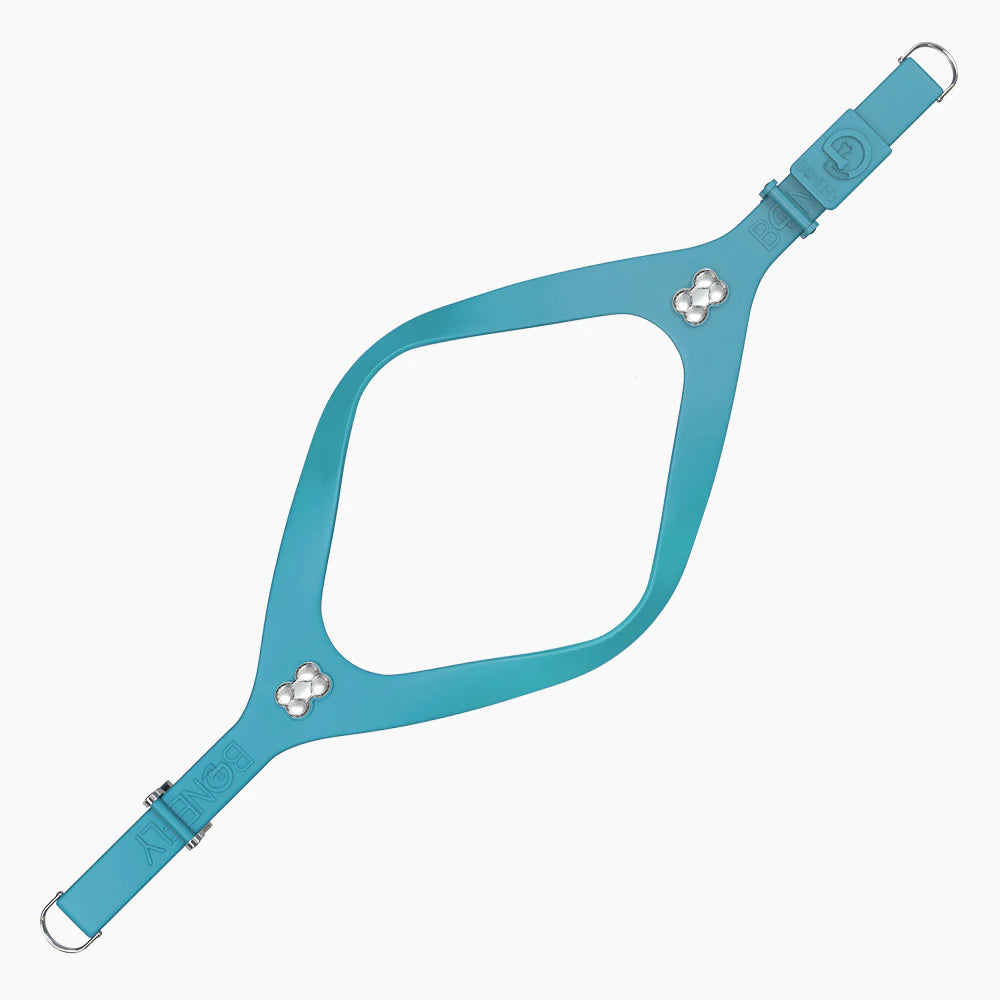 Bonefly Boneflex Signature Silver Bone Harness, Peacock