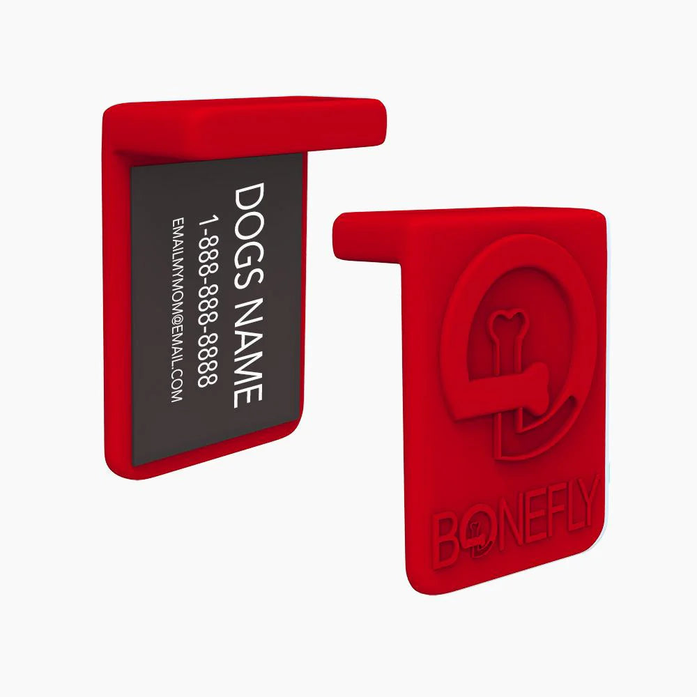 Bonefly Boneflex Ultra Red Harness, Gold / Clear