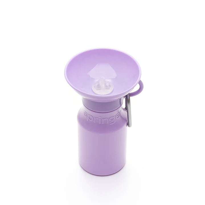 Springer Mini Travel Dog Water Bottle, Lilac