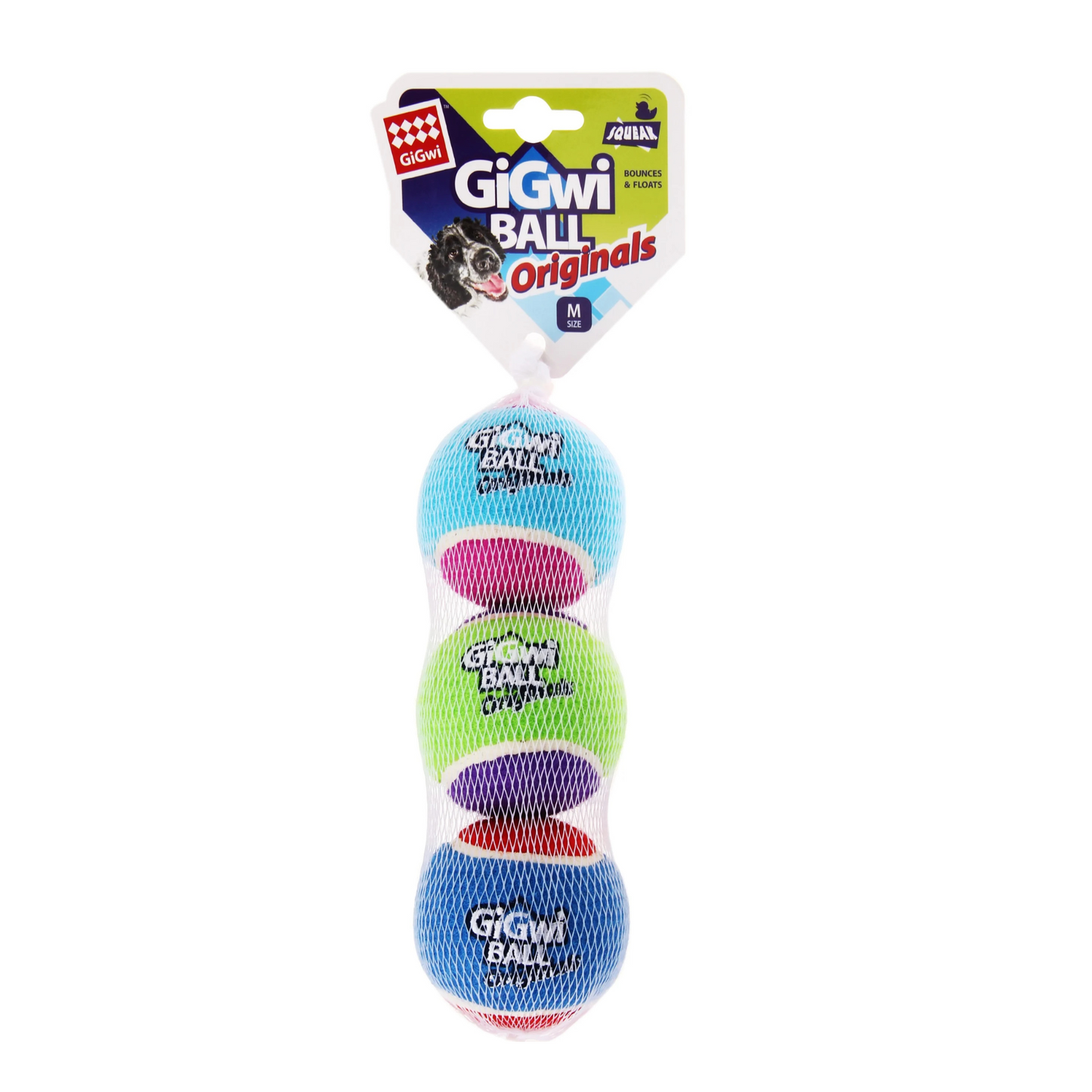 GiGwi Tennis Ball 3 pcs with Different Colour in 1 pack, Medium