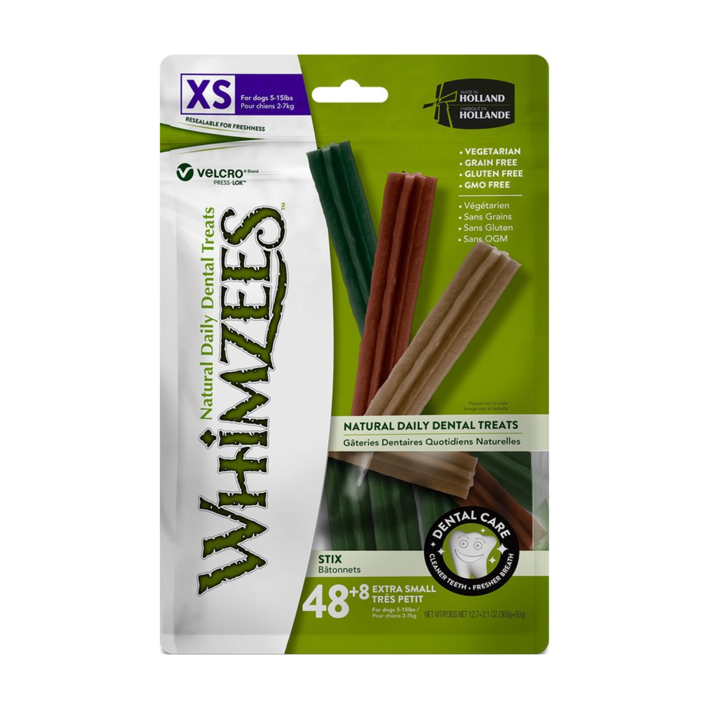 Whimzees Stix 48+8 pcs, XS, 420 g