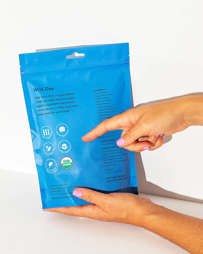 Wild One Organic Baked Treats, Peanut Butter