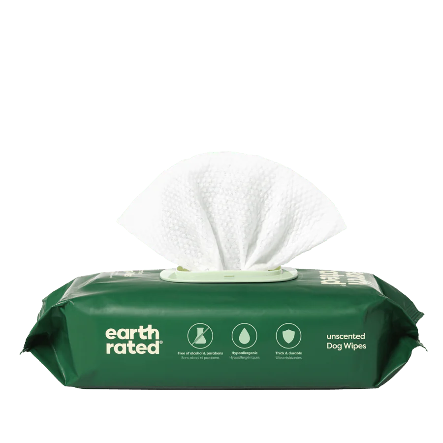 Earth Rated Dog Wipes, 100 Count, Unscented