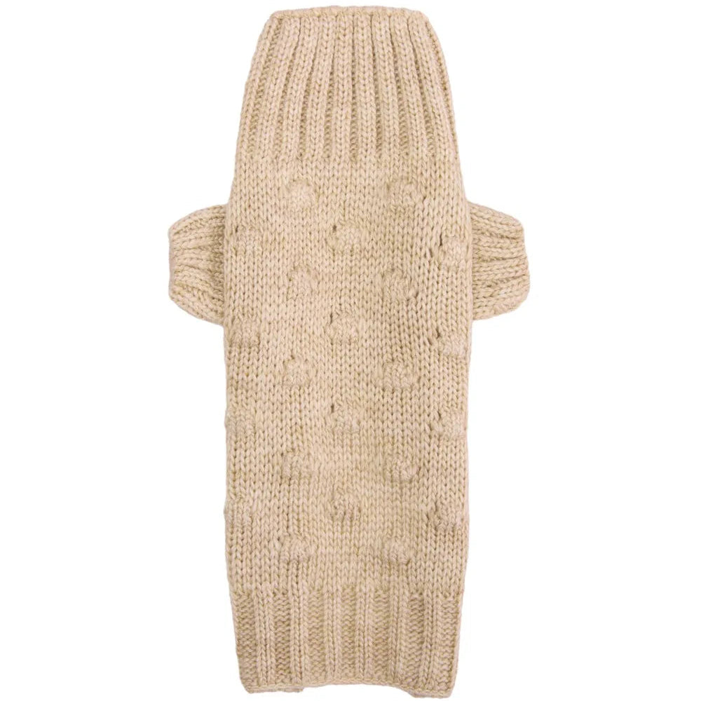 Maltipoo World Bubble Sweater, Beige