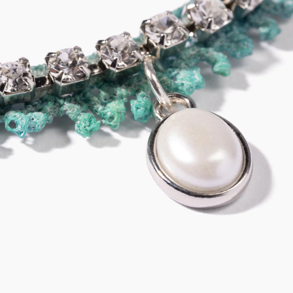 Pearl and Prince Birthstone Tennis Necklace – June Pearl (23 cm)