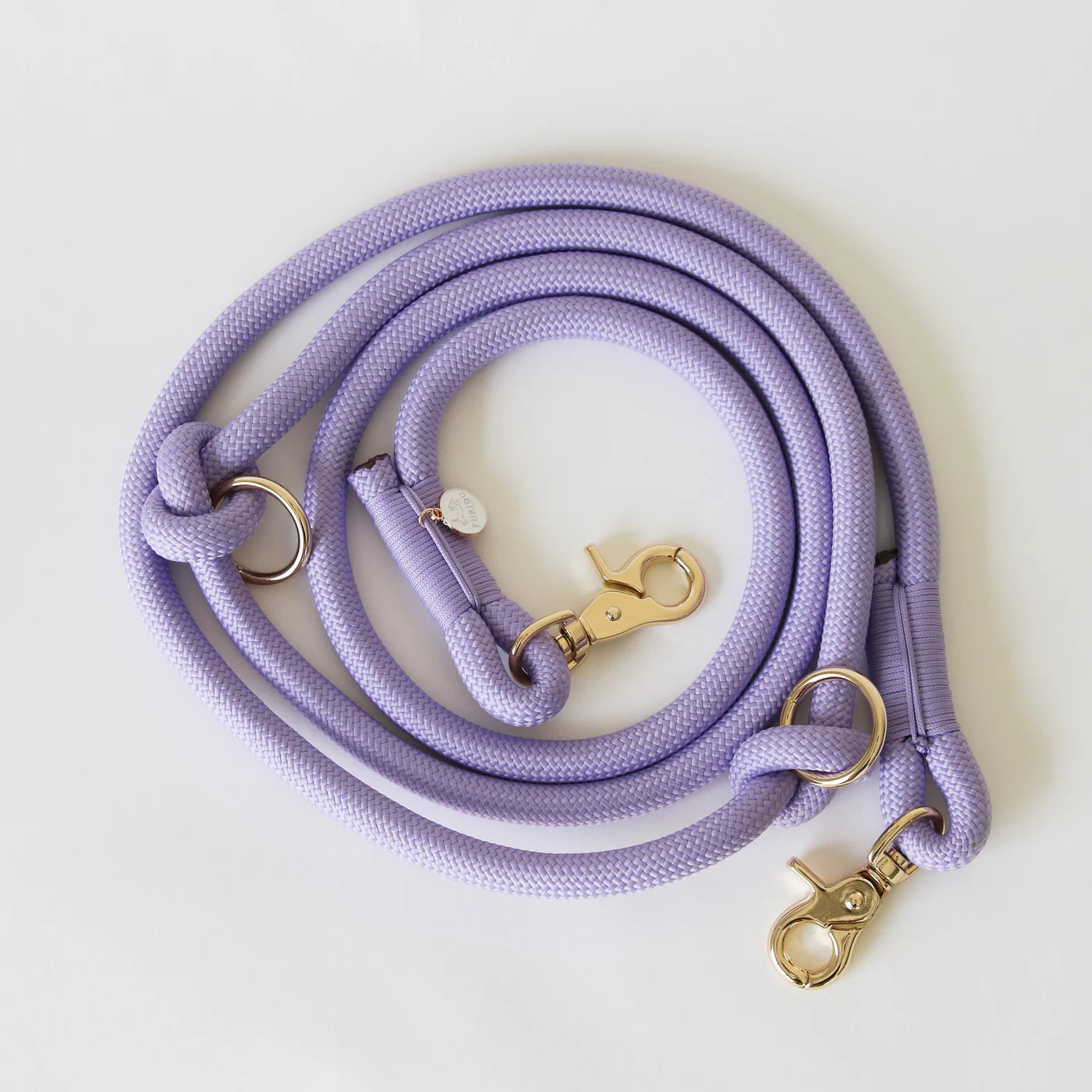 Furlou Hands Free Braided Leash, Lavender