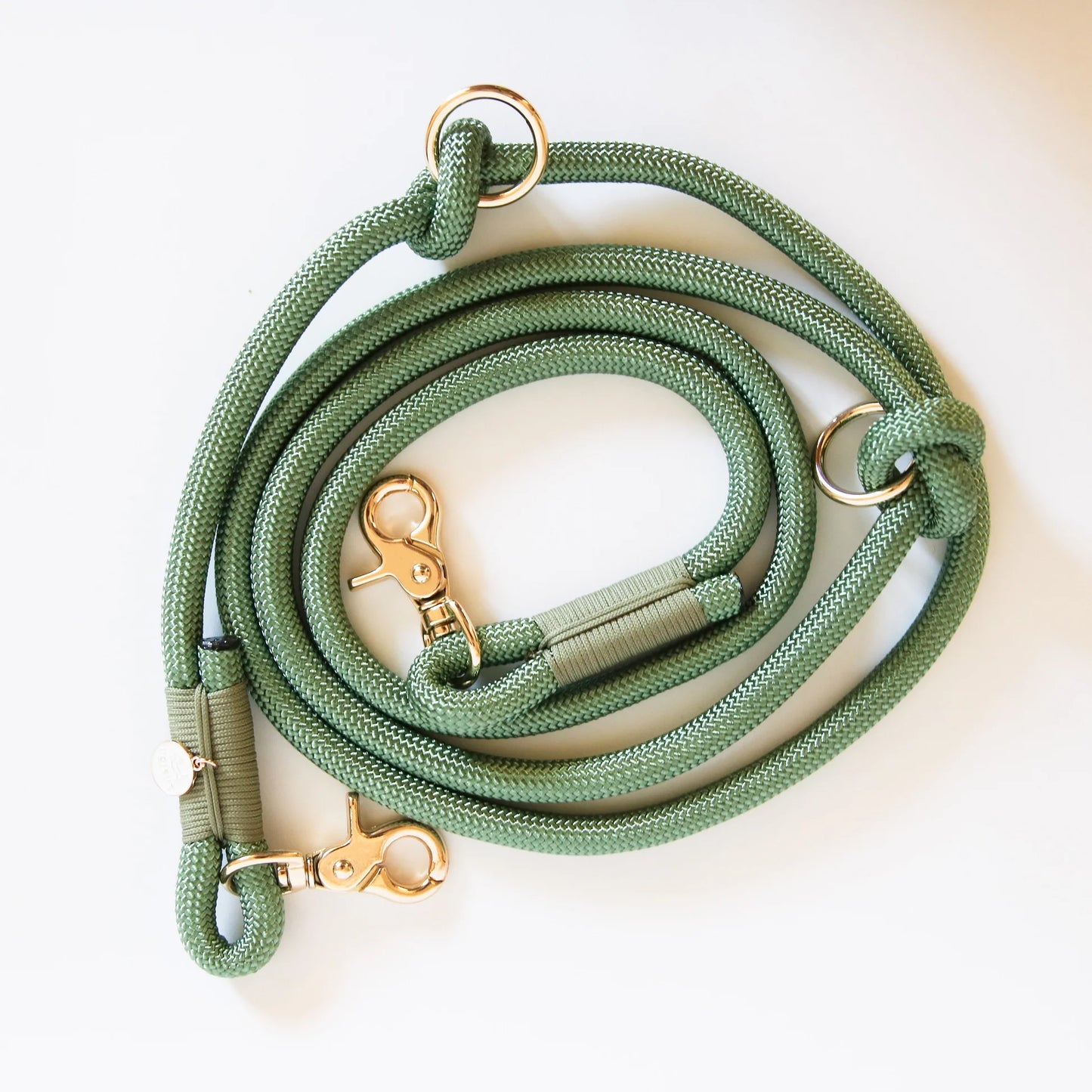 Furlou Hands Free Braided Leash, Sage