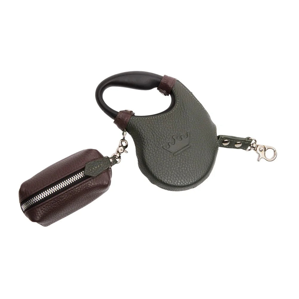 Maltipoo World Retractable Leash + Small Bag, Old Money