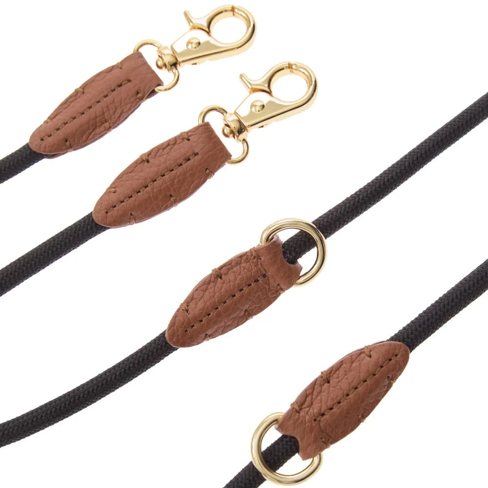 Maltipoo World Adjustable Easy Rope Leash, Brown