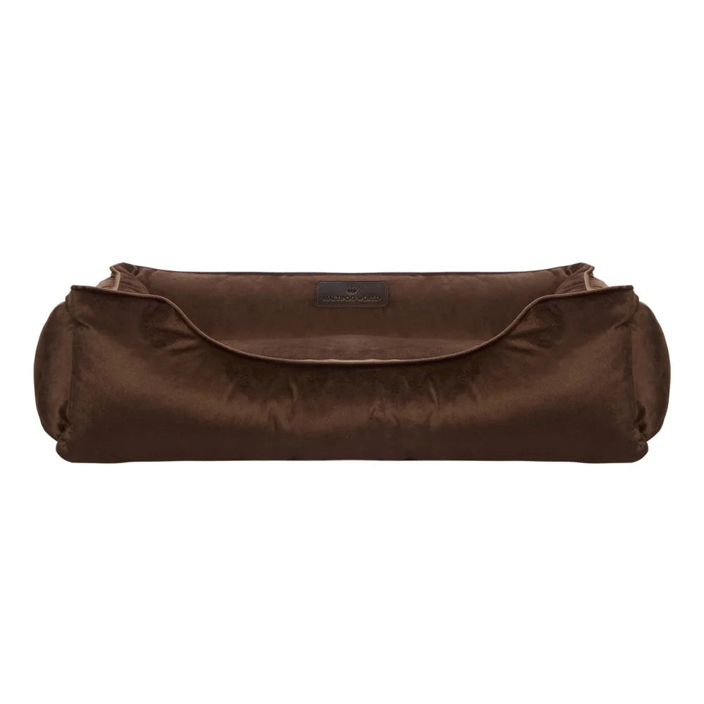 Maltipoo World Fabric Lounger, Chocolate Velours