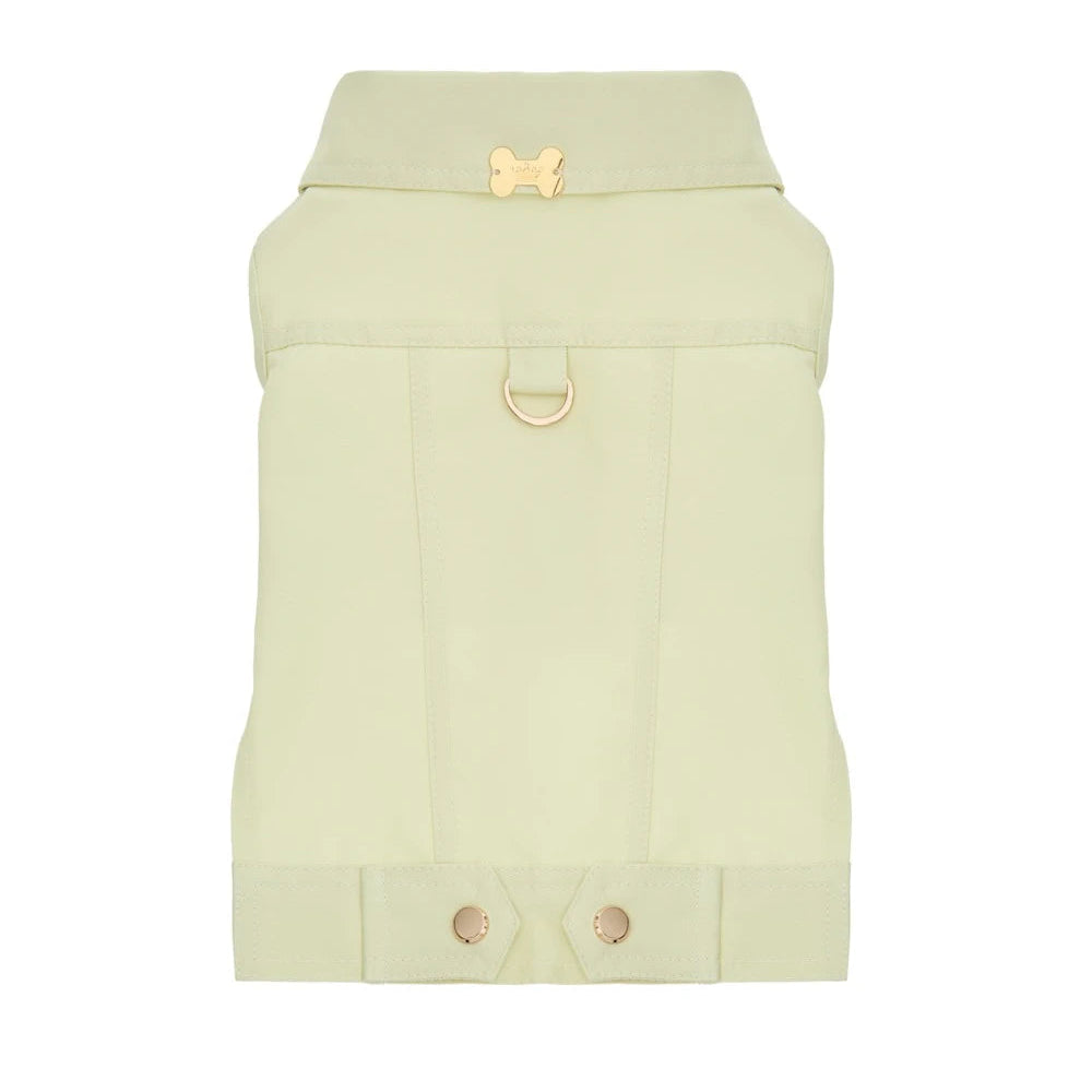 Maltipoo World Cotton Snap-Button Vest «Rest Weather Edition», Lemon Cream
