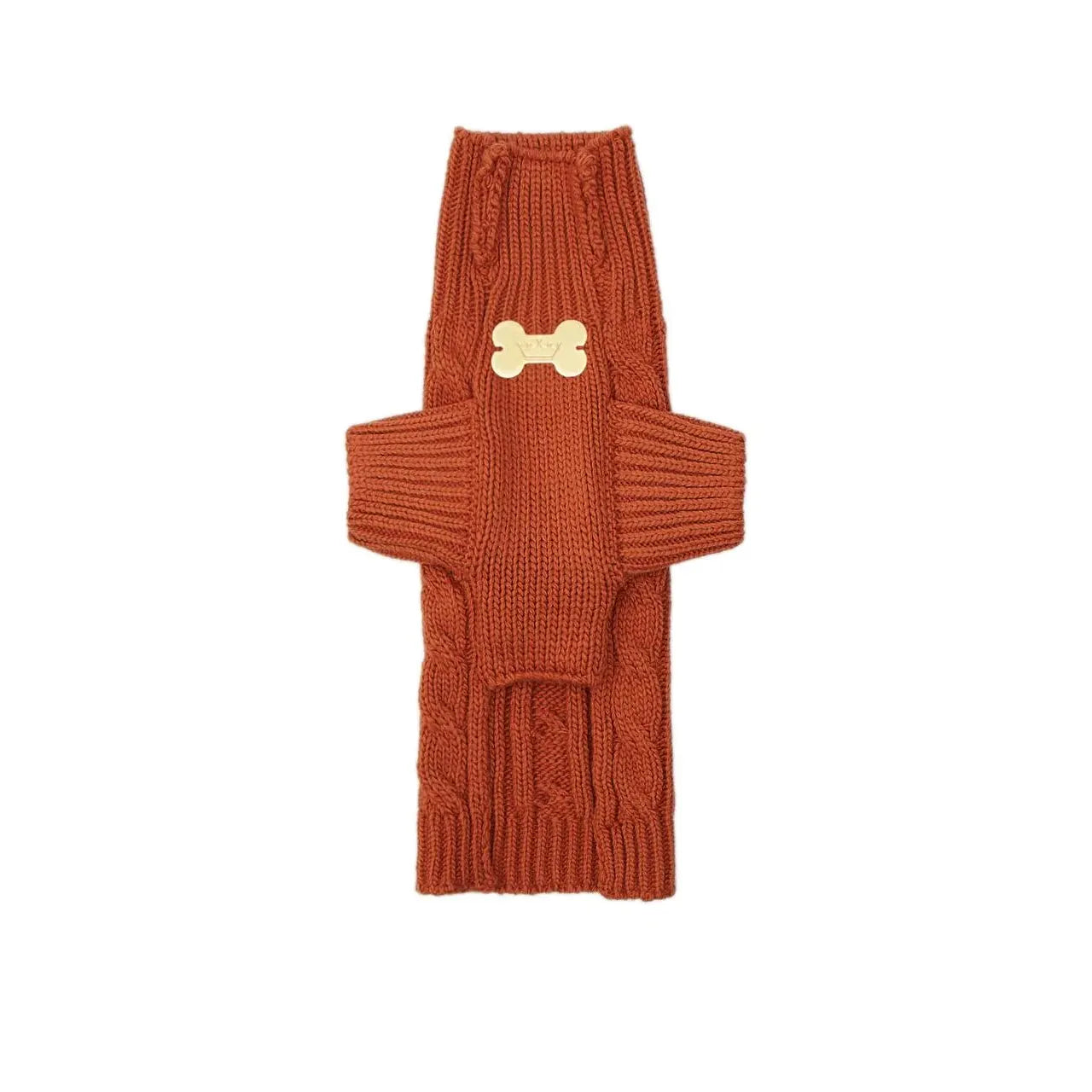 Maltipoo World Pigtail Sweater, Terracota