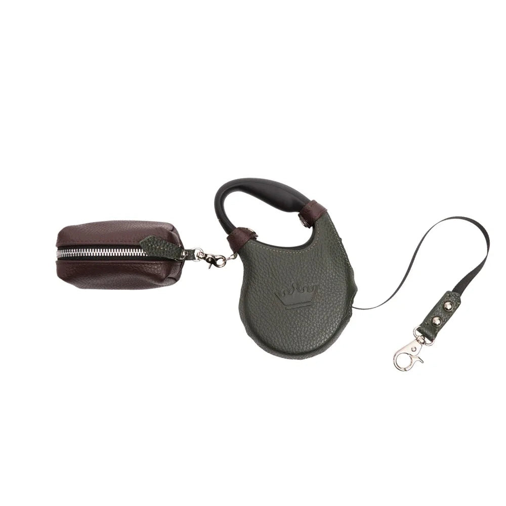 Maltipoo World Retractable Leash + Small Bag, Old Money