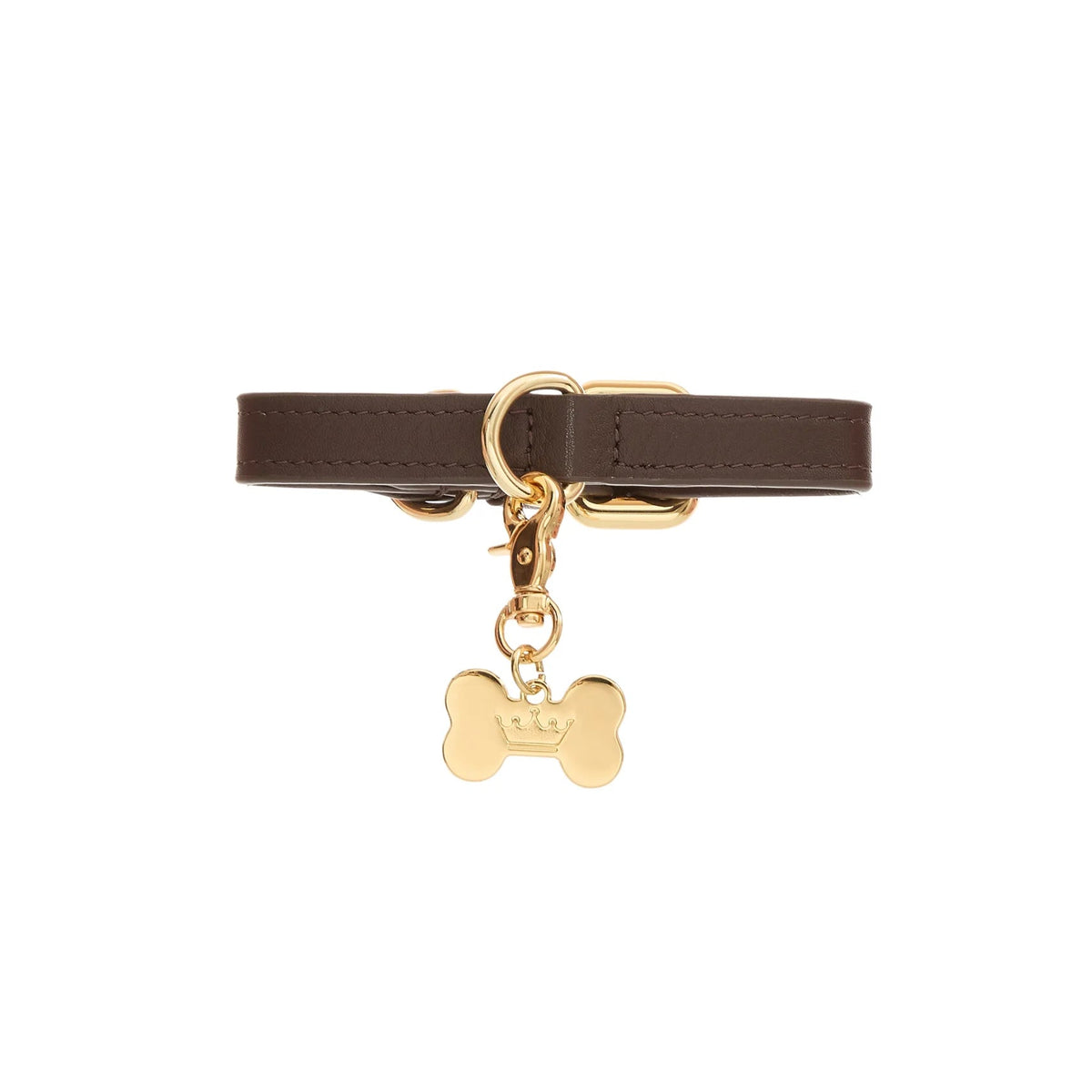 Maltipoo World Dot Collar, Truffle Gold