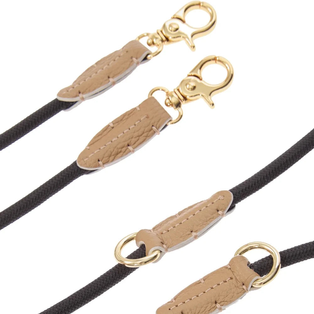 Maltipoo World Adjustable Easy Rope Leash, Beige