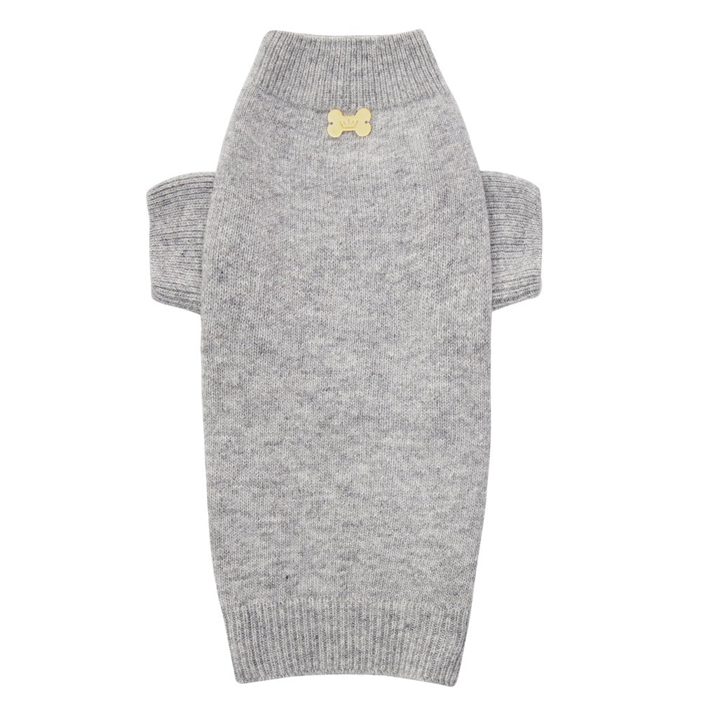 Maltipoo World Merinos Sweater, Light Grey