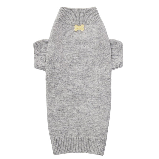 Maltipoo World Merinos Sweater, Light Grey