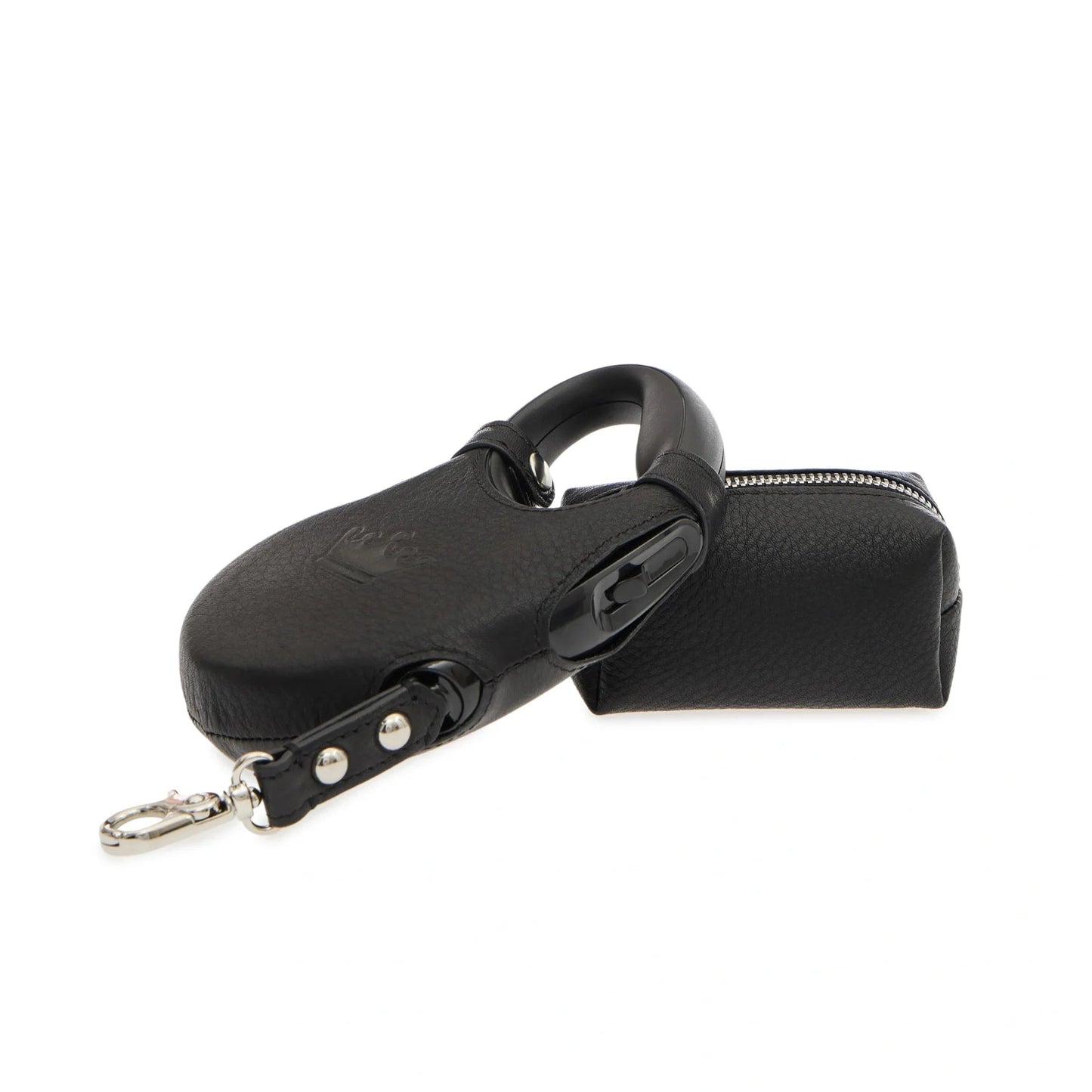 Maltipoo World Retractable Leash + Small Bag, Noir Silver