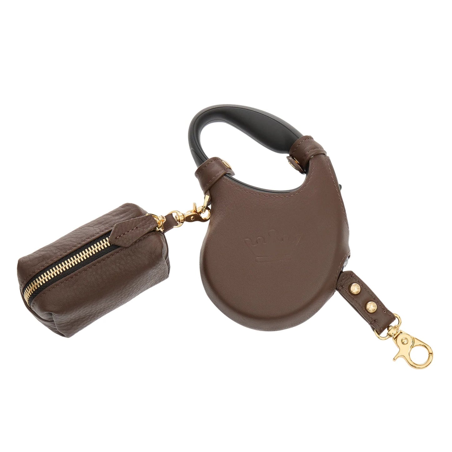 Maltipoo World Retractable Leash + Small Bag, Truffle Gold