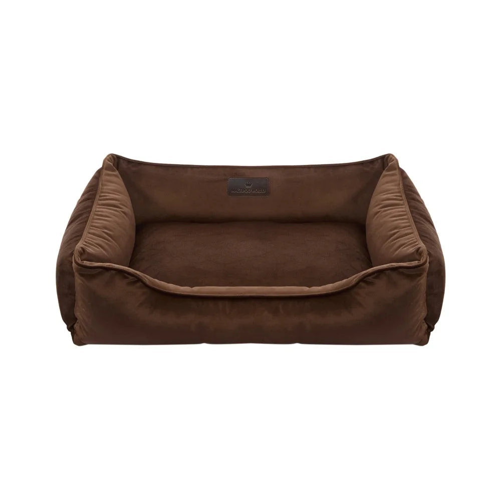 Maltipoo World Fabric Lounger, Chocolate Velours
